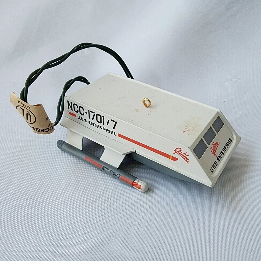 Hallmark 1992 Star Trek Galileo Shuttlecraft Mr Spok's Voice Sound Light Limited